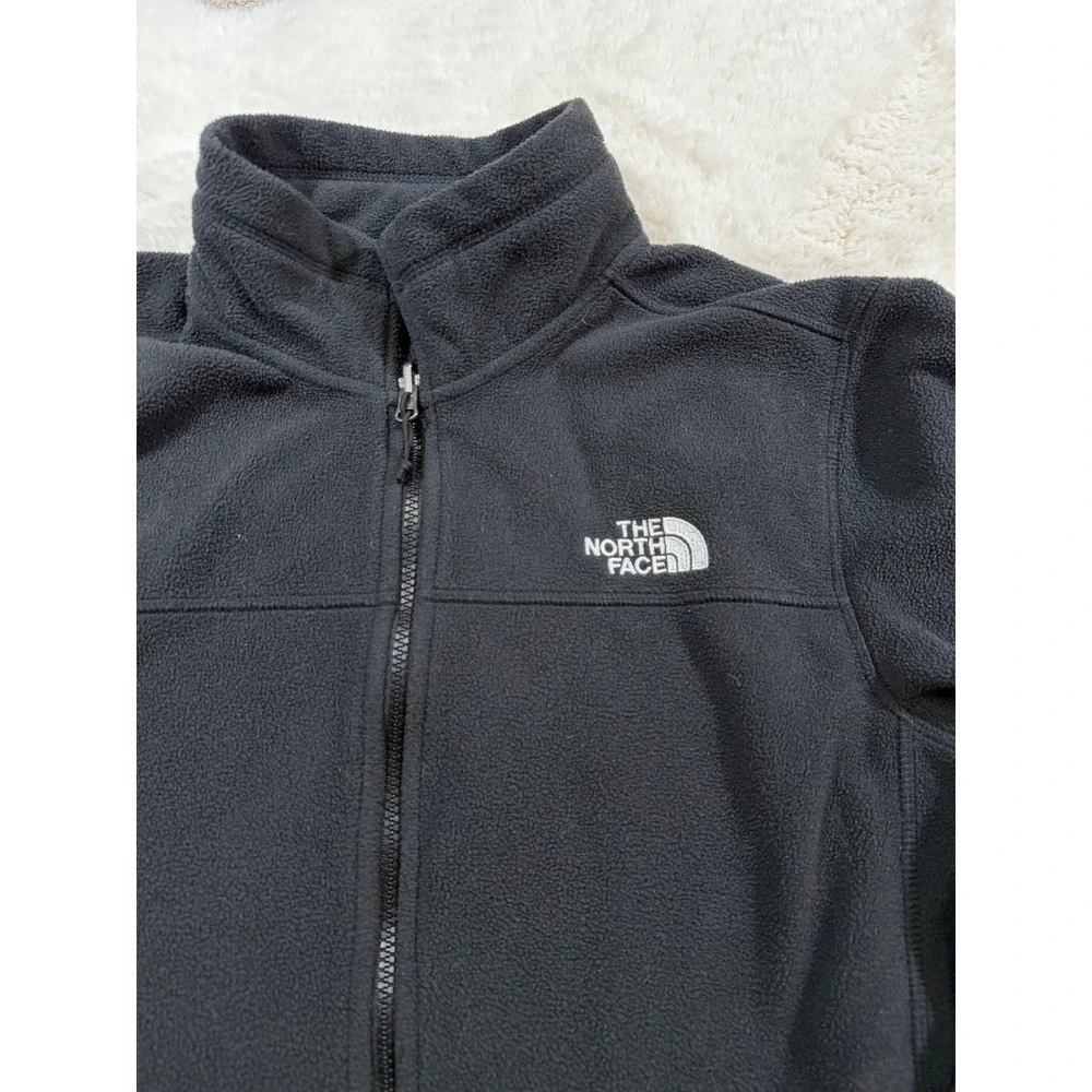 The North Face Fleece Jacket Black Full Zip Hiking Gorpcore Casual Athleisure M